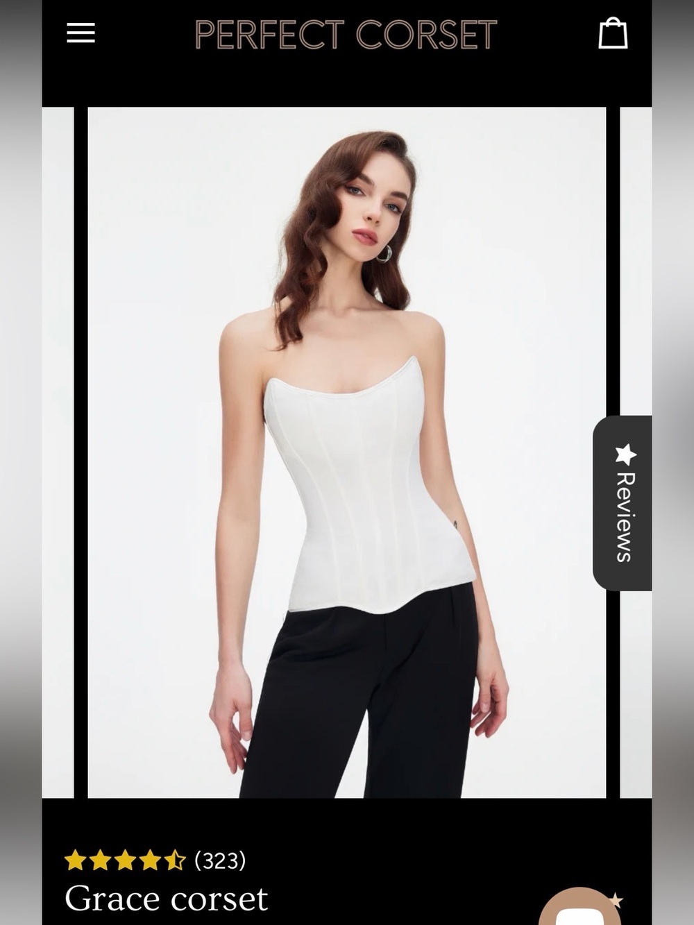Perfect Corset Grace White Corset
